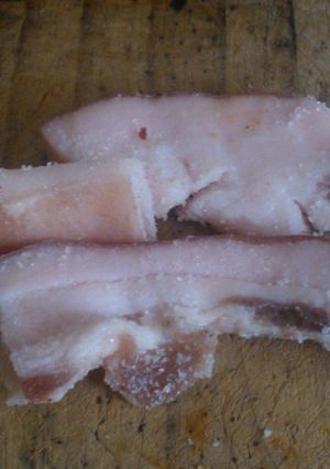 Una foto de Falsa panceta salada
