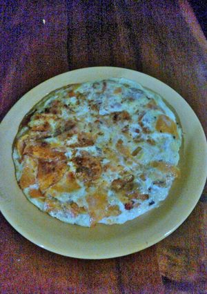 Una foto de Tortilla de calabaza o anco