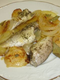 Una foto de Besugo al horno especiado
