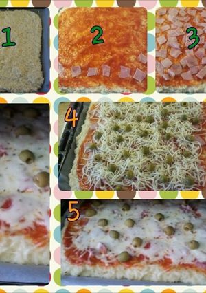 Una foto de Pizza de arroz fácil