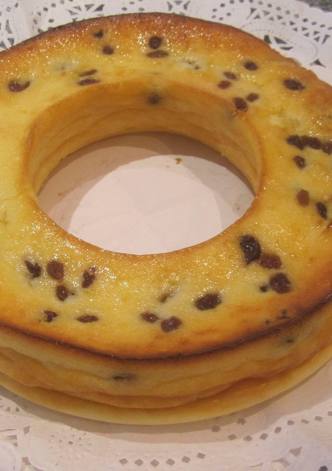 Una foto de Tarta de queso con pasas de Corinto