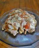 Pata y muslo pizzaiola a la plancha