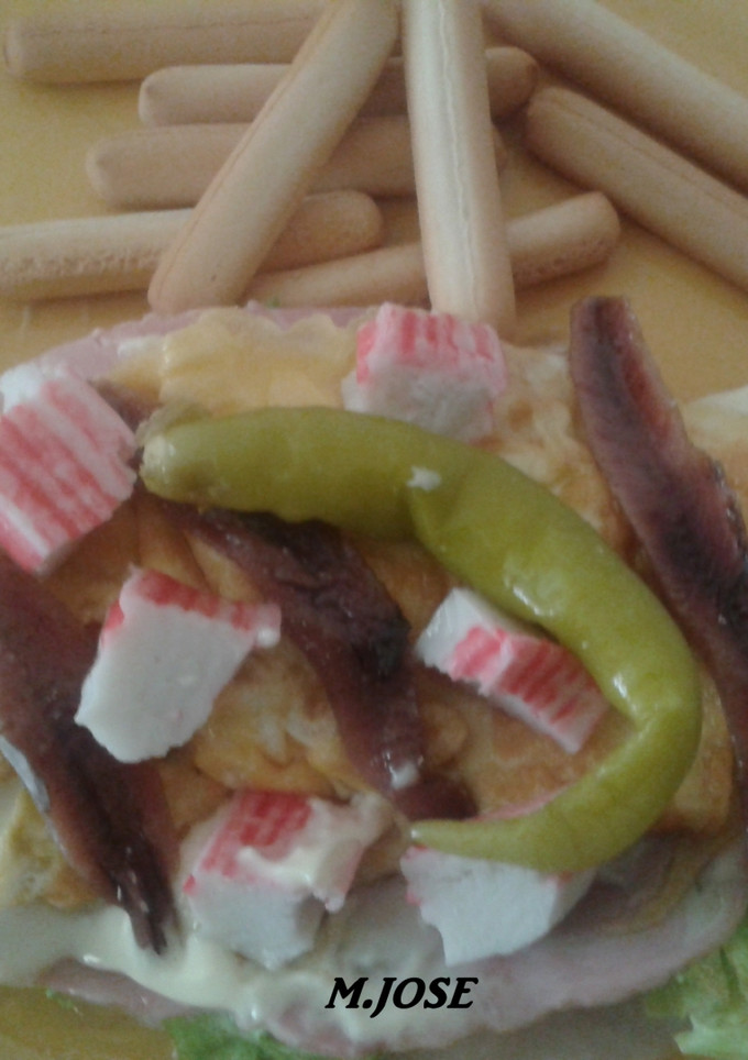 Una foto de Montadito de gallo ligero