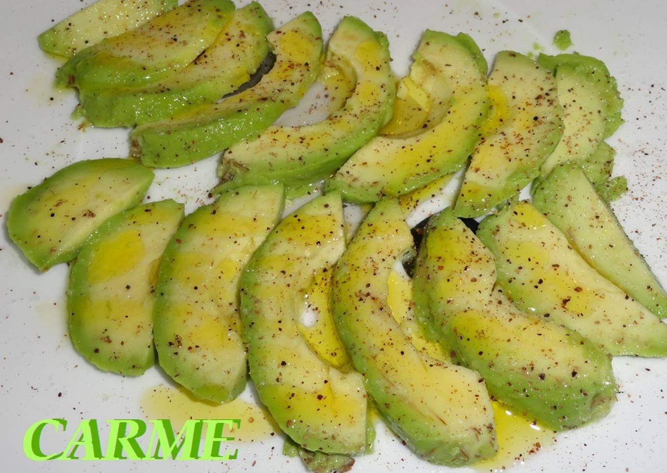 Aguacate aliñado<br />