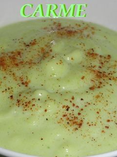 Una foto de Crema de calabacín con nuez moscada