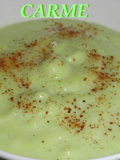 Una foto de Crema de calabacín con nuez moscada