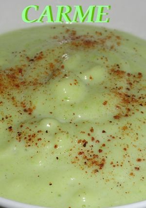 Una foto de Crema de calabacín con nuez moscada