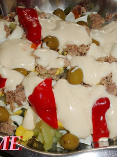 Una foto de Ensalada de patatas y verduras