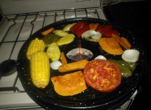 Una foto de Parrillada de vegetales al parrigas