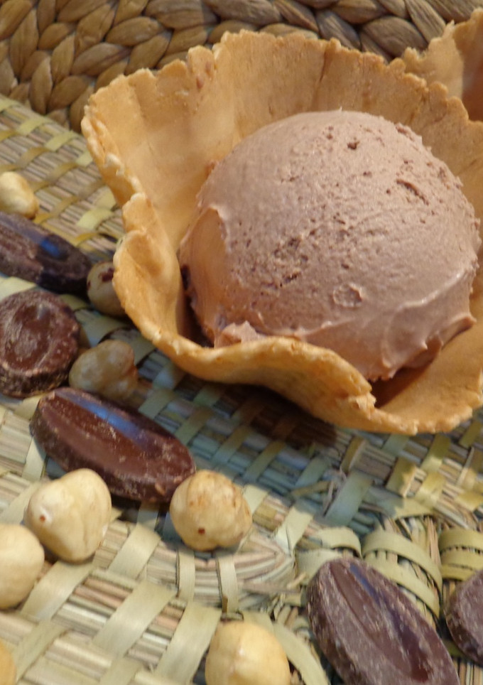 Una foto de Helado de Nutella