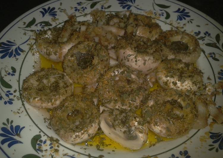 Champiñones al microondas