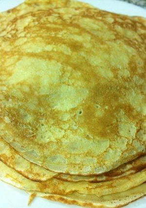 Una foto de Crepes franceses dulces