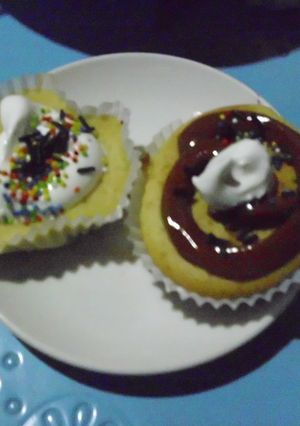 Una foto de Cupcakes con manjar o merengue