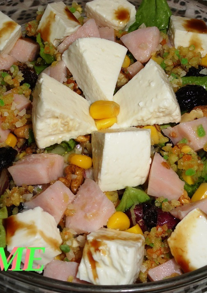 Una foto de Ensalada colorida agridulce