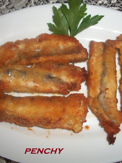 Una foto de Boquerones rellenos de sobrasada mallorquina