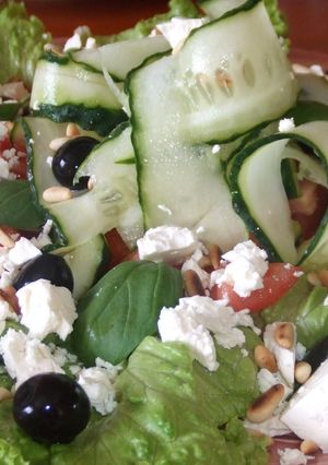 Una foto de Ensalada griega a mi manera