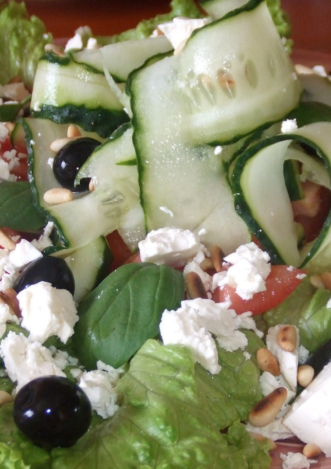 Una foto de Ensalada griega a mi manera