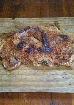 Una foto de Paleta de chancho al ají