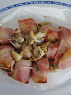 Una foto de Rollitos de patatas con champiñones