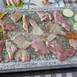 Presa ibérica a la piedra con verduras