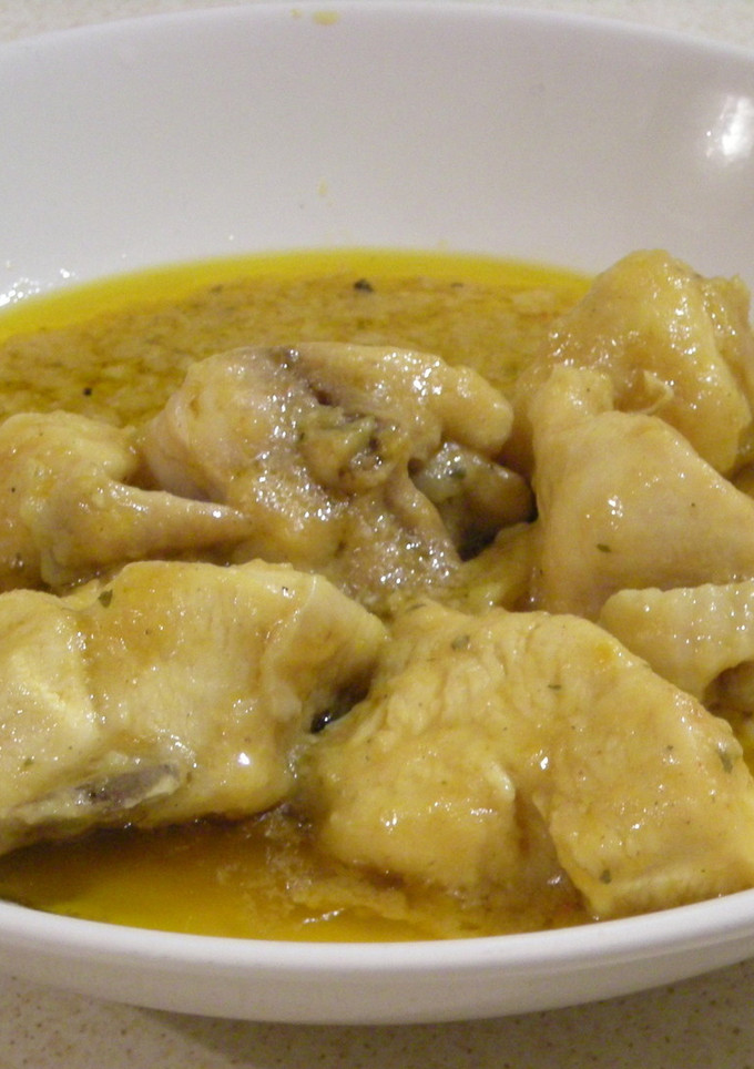 Una foto de Pollo en salsa con un toque de mostaza al vino