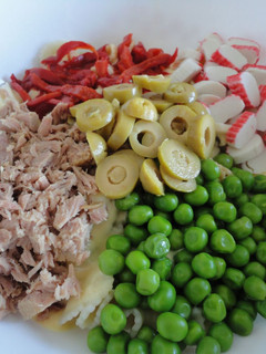 Una foto de Ensalada de pasta primavera