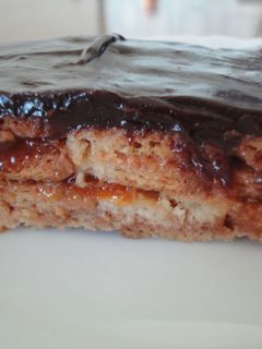 Una foto de Tarta de galleta con mermelada de Kumquat