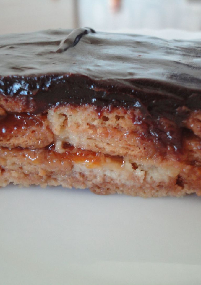 Una foto de Tarta de galleta con mermelada de Kumquat