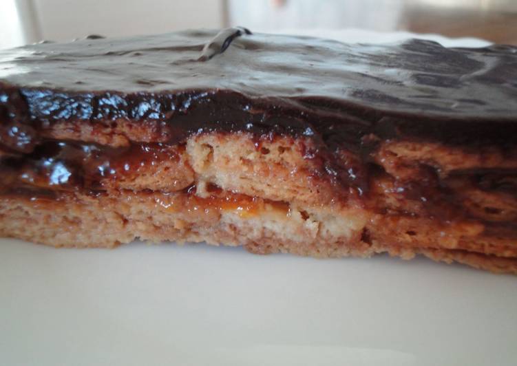 Tarta de galleta con mermelada de Kumquat