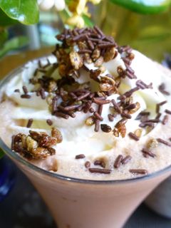 Una foto de Batido de chocolate con magdalena