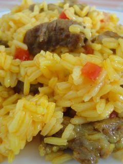 Una foto de Arroz meloso de presa ibérica