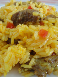 Una foto de Arroz meloso de presa ibérica