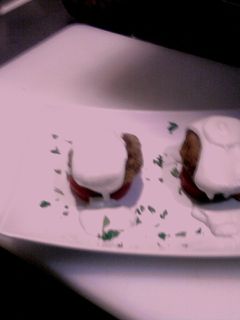 Una foto de Champiñones rellenos fritos