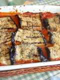 Involtini de berenjena con mozzarella