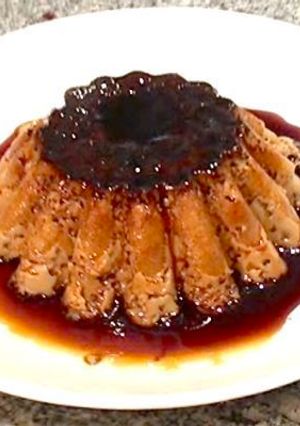 Una foto de Flan de café casero