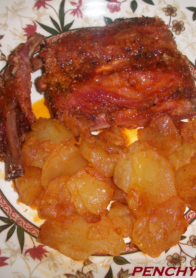 Una foto de Costillejas adobadas a la sal