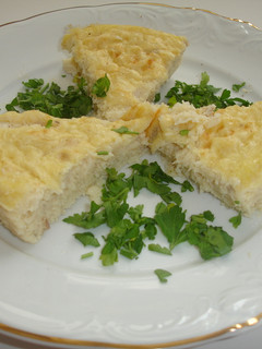 Una foto de Flan de bacalao