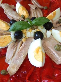 Una foto de Ensalada estrella de pimientos