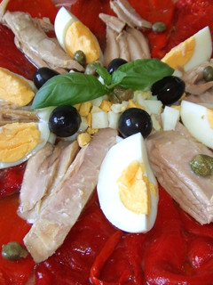 Una foto de Ensalada estrella de pimientos