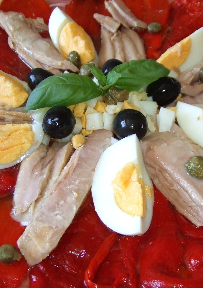 Una foto de Ensalada estrella de pimientos