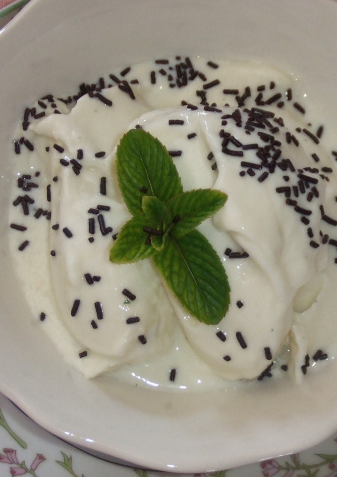 Una foto de Helado rápido de melón y pera (Thermomix)