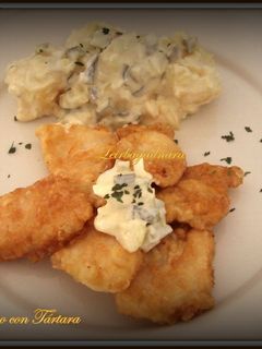 Una foto de Fritos de bacalao fresco con salsa Tártara