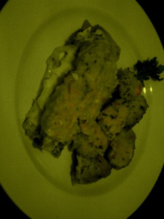 Una foto de Puerros gratinados con bechamel de atún