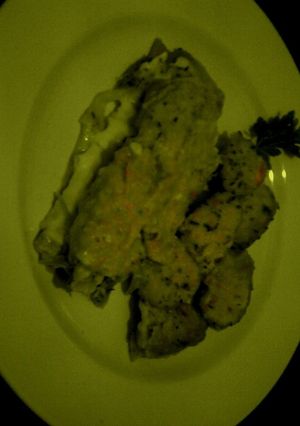 Una foto de Puerros gratinados con bechamel de atún
