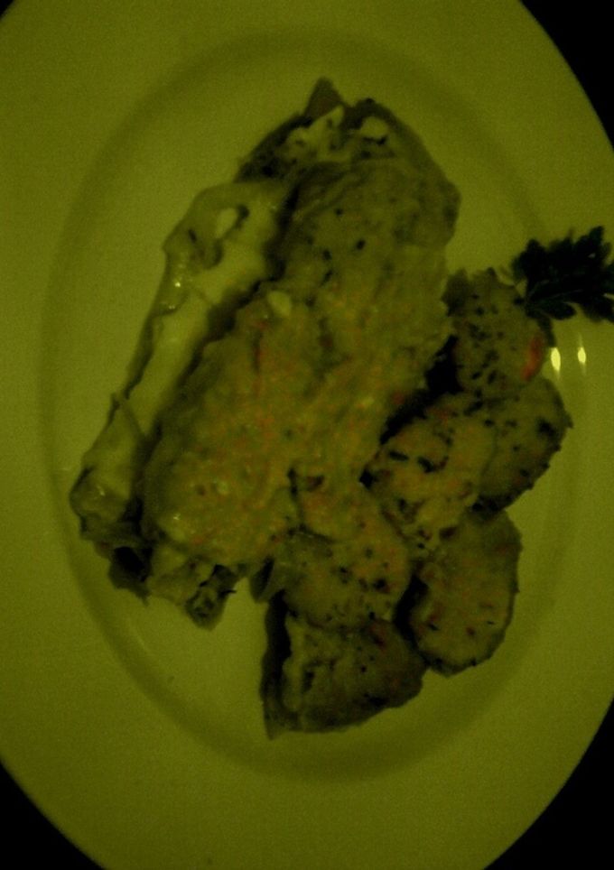 Una foto de Puerros gratinados con bechamel de atún
