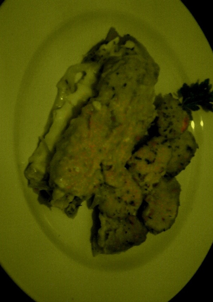 Una foto de Puerros gratinados con bechamel de atún