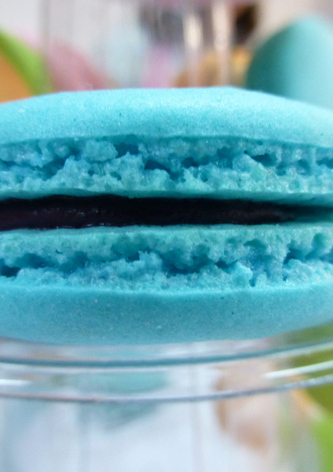 Una foto de Macarons de chocolate con sabor a naranja