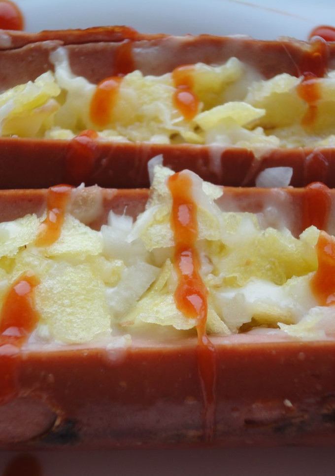 Una foto de Salchichas con queso