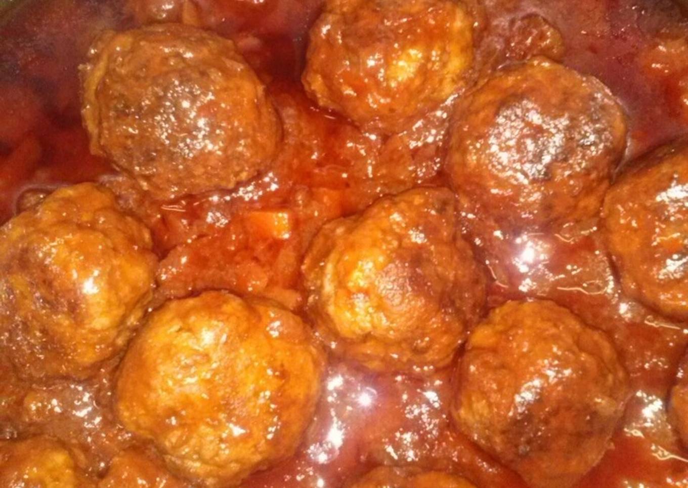 Albóndigas con vino tinto