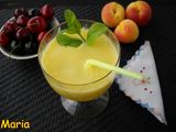 Licuado de piña, albaricoques y melón
